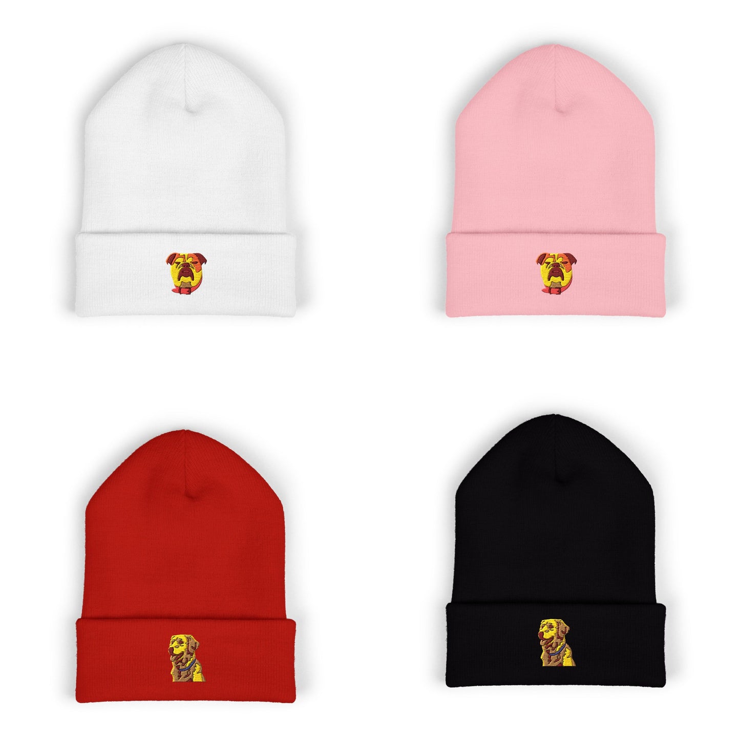 Personalized Pet Embroidered Cuffed Beanie