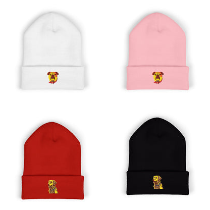 Personalized Pet Embroidered Cuffed Beanie