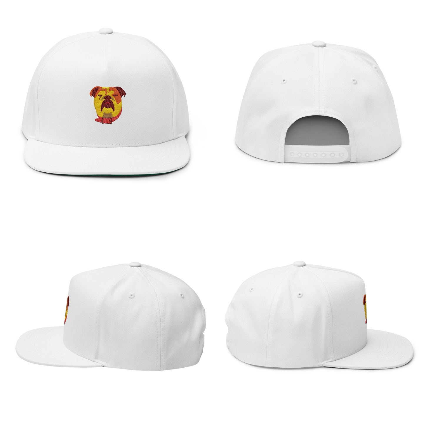 Personalized Pet Embroidered  Flat Bill Cap