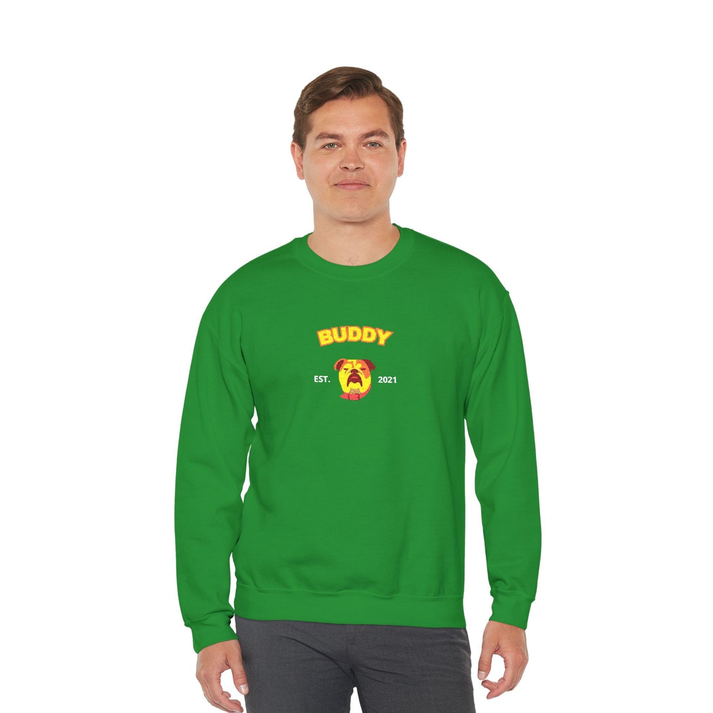 Personalized Pet Embroidered Sweatshirt – Center Design