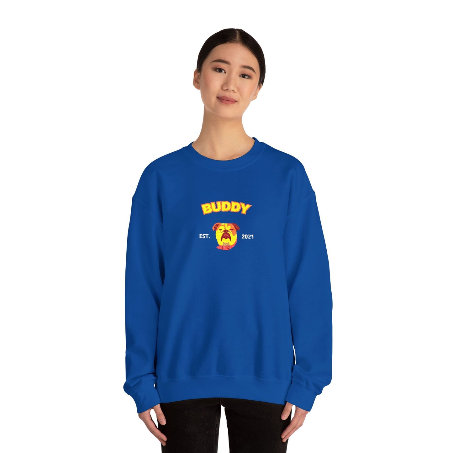 Personalized Pet Embroidered Sweatshirt – Center Design